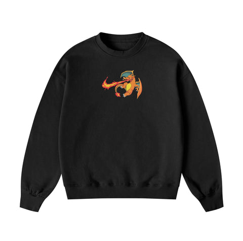 Charizard Flame Graphic Regular Fit Sweatshirt