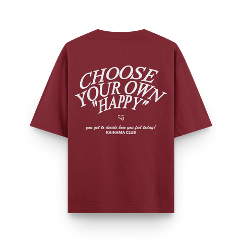 Choose Your Own Happy Oversized Tshirt by Kaihama