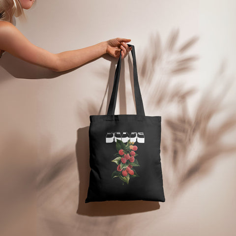 Cherub Berries Canvas Tote – Kaihama Collective (350 GSM | 14x16 inch)