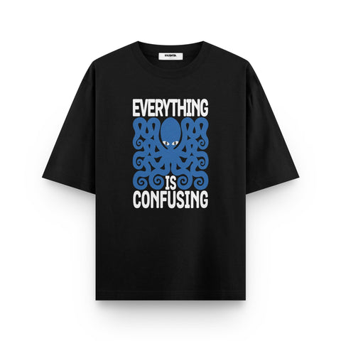 Everything Is Confusing Octopus Oversized Tee by Kaihama - Kaihama