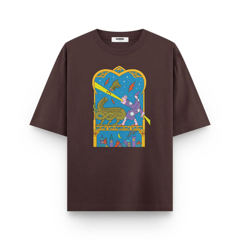 Stardust Slayer – Mythic Oversized Graphic T-Shirt - Kaihama
