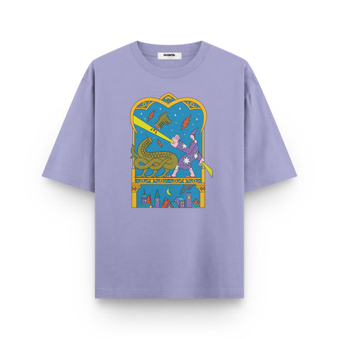 Stardust Slayer – Mythic Oversized Graphic T-Shirt - Kaihama