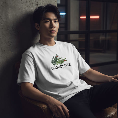 Crocostyle Oversized Tee by Kaihama