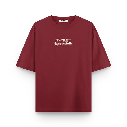 F*ck Off Respectfully Oversized T-Shirt by Kaihama - Kaihama