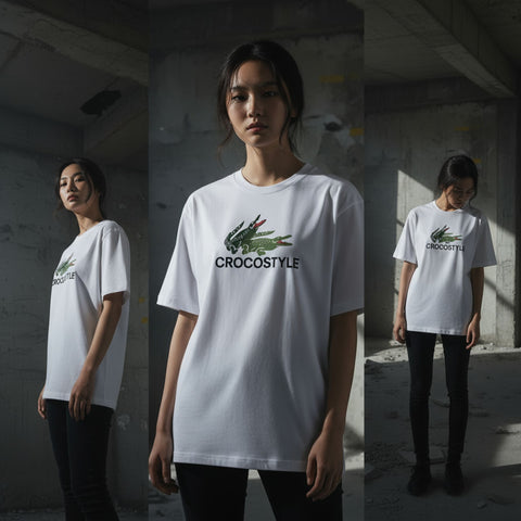Crocostyle Oversized Tee by Kaihama