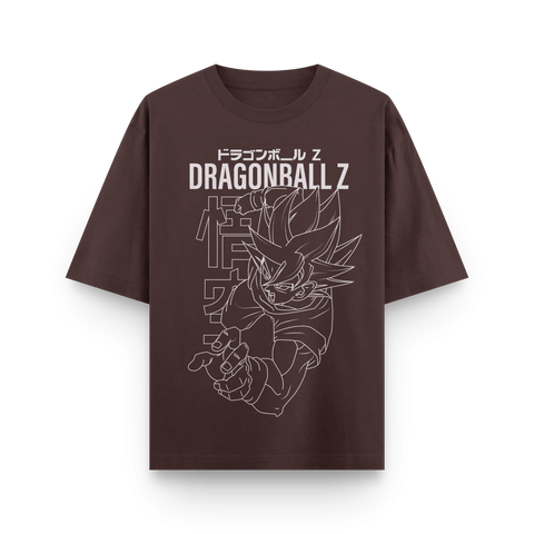 Goku from Dragonball Z Series Anime Oversized T-Shirt