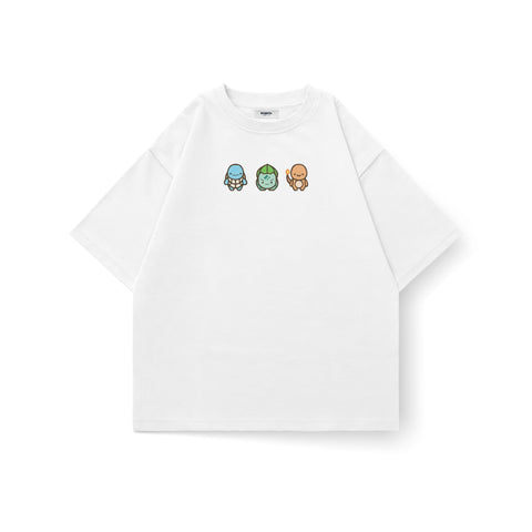 Pokemon Starters Trio Oversized T-Shirt - Kaihama