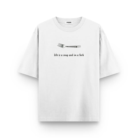 Life Is a Soup Oversized T-Shirt - Kaihama