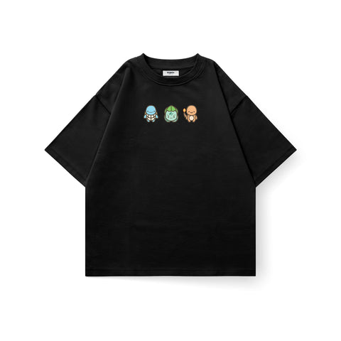 Pokemon Starters Trio Oversized T-Shirt - Kaihama