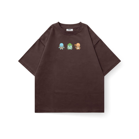 Pokemon Starters Trio Oversized T-Shirt - Kaihama