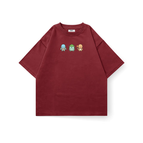 Pokemon Starters Trio Oversized T-Shirt - Kaihama
