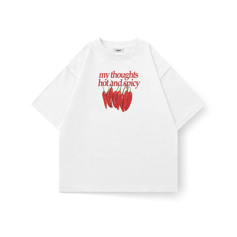 My Thoughts Hot & Spicy Oversized T-Shirt | Kaihama Clothing