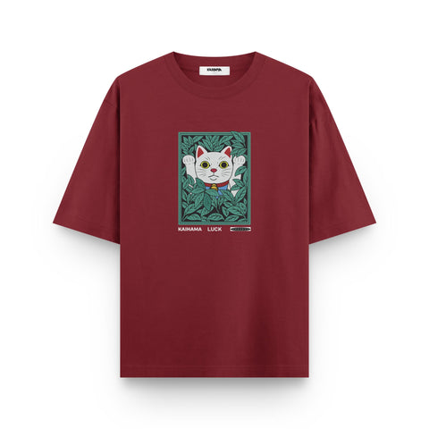 Lucky Maneki-Neko Oversized T-Shirt – Kaihama Edition