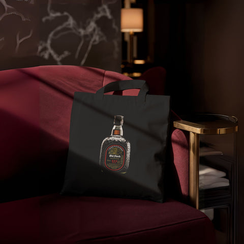 Old Monk Bottle Print Tote Bag – 350 GSM | 14x16 inch - Kaihama