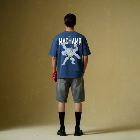 Machamp Oversized Anime Graphic T-Shirt | Pokémon Streetwear | Kaihama