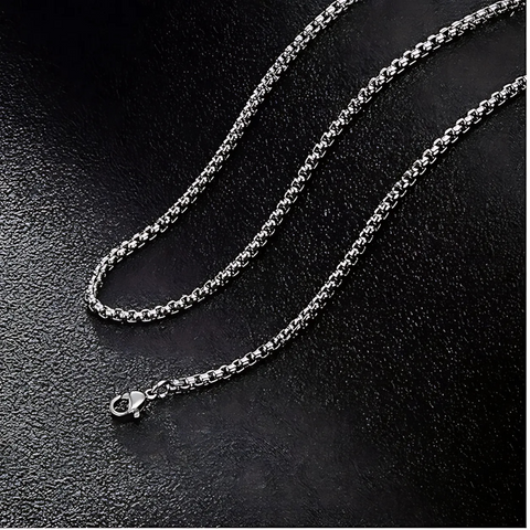 Premium Stainless Steel Box Chain Necklace – Sleek & Durable