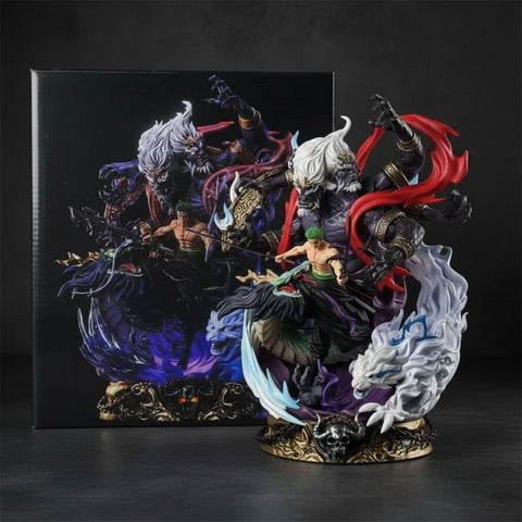 Roronoa Zoro Demon Aura Figurine | One Piece Premium Anime Collectible (19 cm)