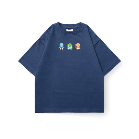 Pokemon Starters Trio Oversized T-Shirt - Kaihama