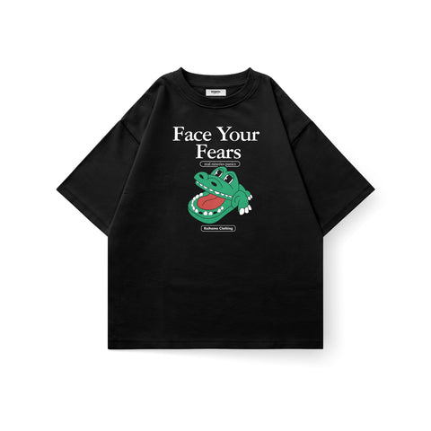 Face Your Fears Oversized T-Shirt | Kaihama Clothing
