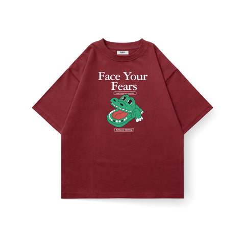Face Your Fears Oversized T-Shirt | Kaihama Clothing