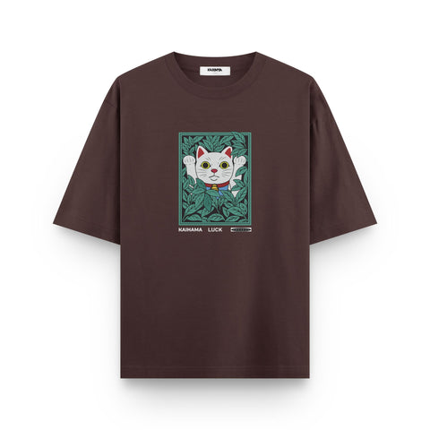 Lucky Maneki-Neko Oversized T-Shirt – Kaihama Edition