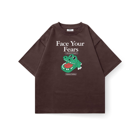 Face Your Fears Oversized T-Shirt | Kaihama Clothing