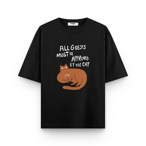 Approved by the Cat Oversized T-Shirt by Kaihama - Kaihama