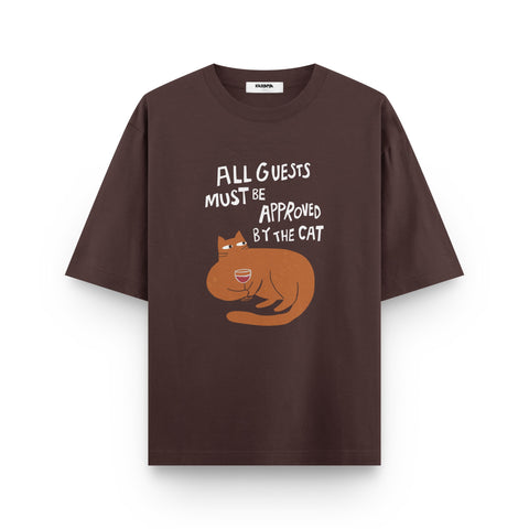 Approved by the Cat Oversized T-Shirt by Kaihama - Kaihama