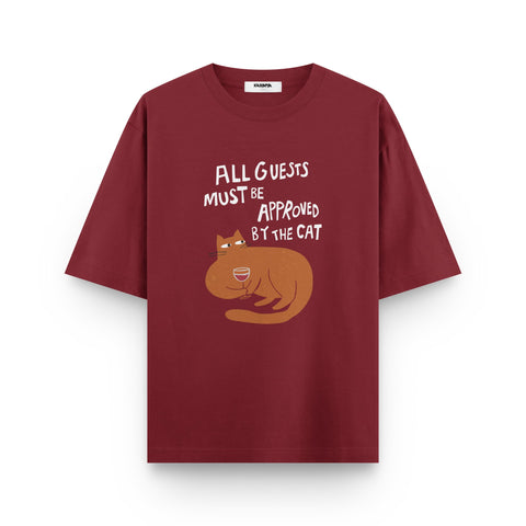 Approved by the Cat Oversized T-Shirt by Kaihama - Kaihama