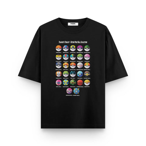 Trainer's Toolkit – Retro Poké Ball Oversized T-Shirt
