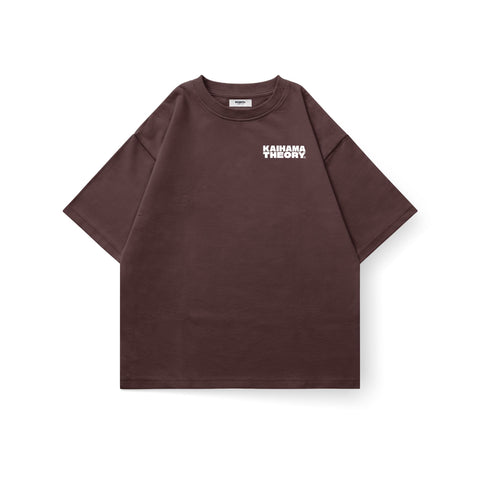 Kaihama Theory oversized T-shirt featuring a relaxed fit and minimal design, displayed on a plain background.