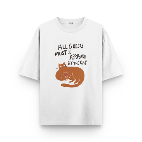 Approved by the Cat Oversized T-Shirt by Kaihama - Kaihama