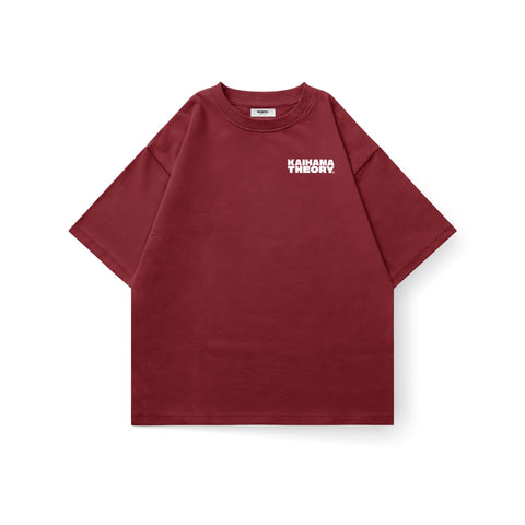 Kaihama Theory oversized T-shirt in neutral color, relaxed fit, featuring minimalist design and soft cotton fabric.