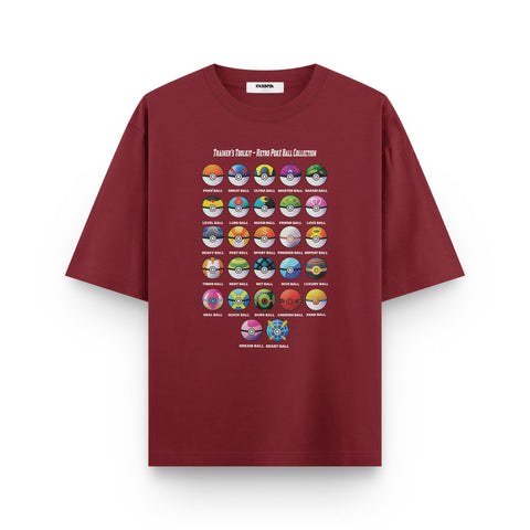 Trainer's Toolkit – Retro Poké Ball Oversized T-Shirt