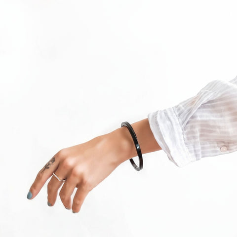 Curved Stainless Steel Bracelet kada