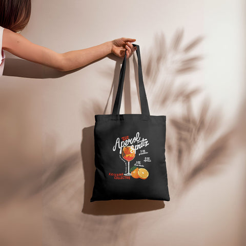 Aperol Spritz Canvas Tote Bag – Kaihama Collective (350 GSM | 14x16 inch)