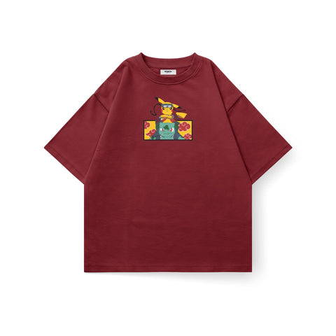Naruto Pokémon Oversized T-Shirt