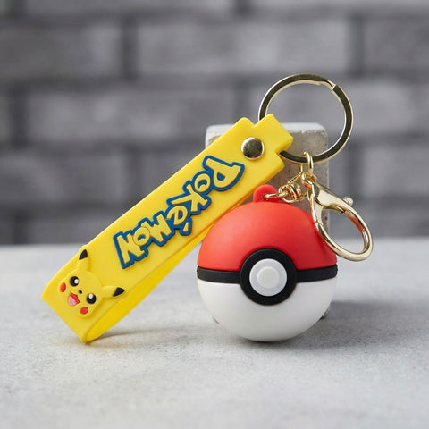Kaihama Classic Pokeball keychain with red, white, and black design, featuring a detailed miniature Pokeball for fans and collectors.