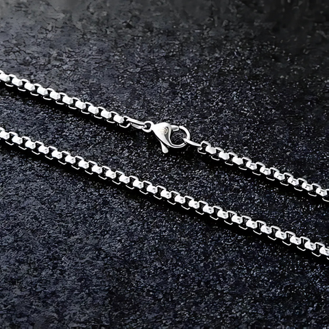 Premium Stainless Steel Box Chain Necklace – Sleek & Durable