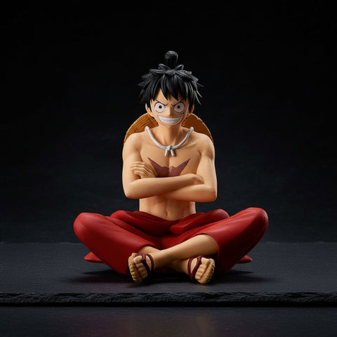 Luffy Wano Sitting Pose Figure