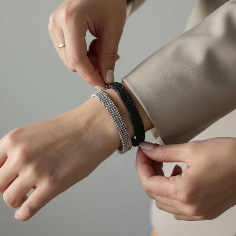 Zigzag Textured Stainless Steel Adjustable Kada