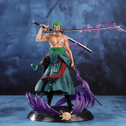 One Piece Roronoa Zoro Figure – Three-Sword Style Anime Collectible Statue