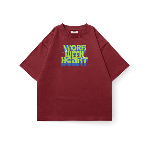 Work With Heart Oversized Tee