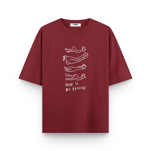 Yoga Is My Passion Oversized T-Shirt - Kaihama