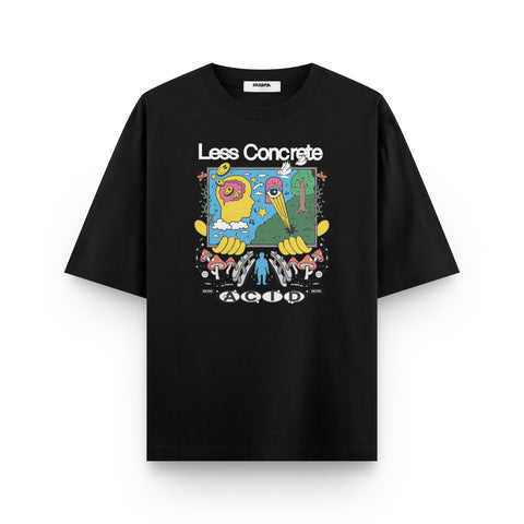 Less Concrete More Acid – Psychedelic Oversized T-Shirt