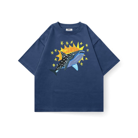 Cosmic Whale Oversized T-Shirt