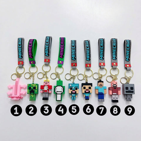 Minecraft Character Keychains