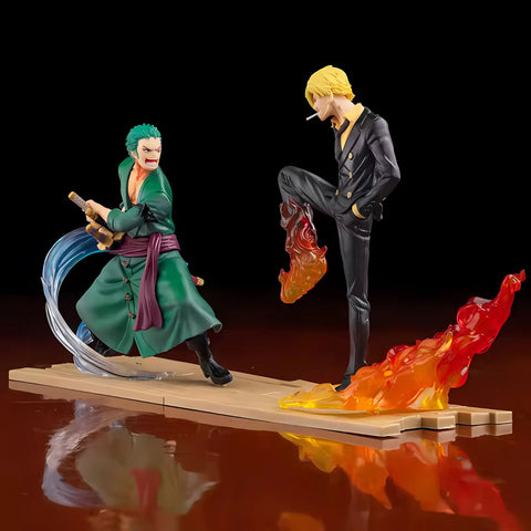 One Piece Zoro vs Sanji Battle Scene Figure – Dynamic Anime Collectible
