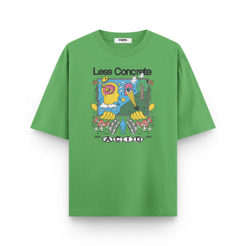 Less Concrete More Acid – Psychedelic Oversized T-Shirt