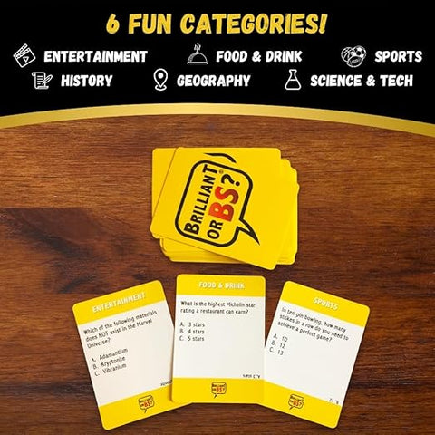 Brilliant or BS? – The Trivia Game for Know-It-Alls & Big Fat Liars